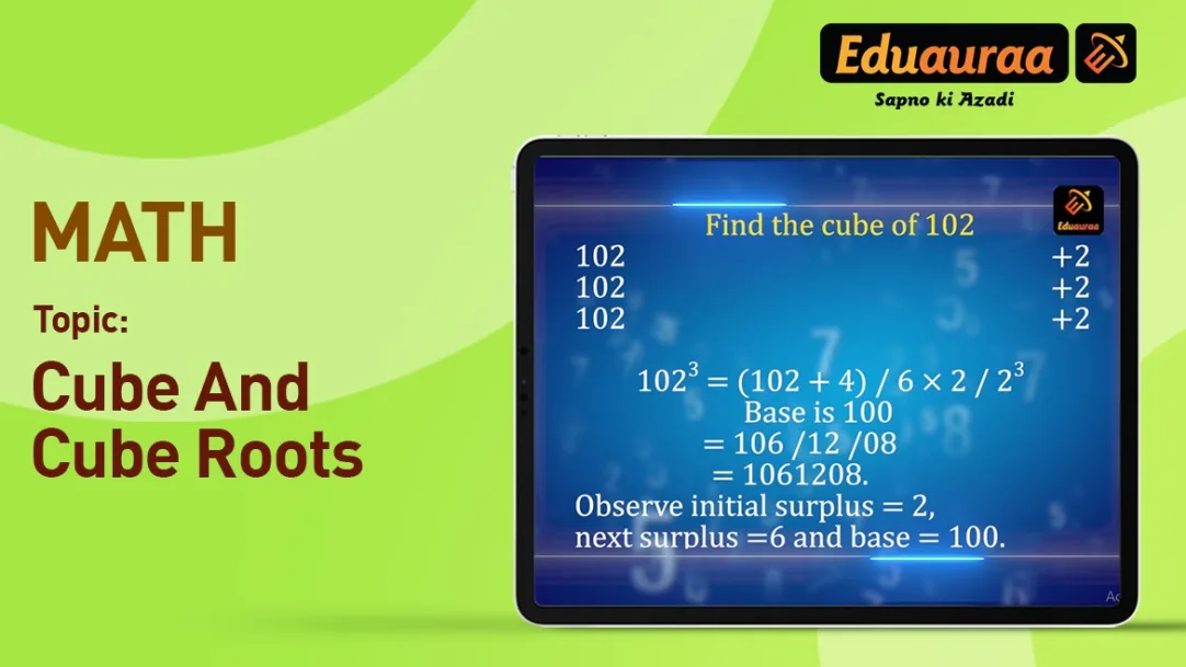 Cube and Cube Roots 