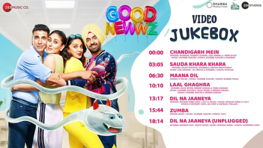 Good Newwz - Full Movie Video Jukebox | Badshah | Harrdy Sandhu | Lisa Mishra | Asees Kaur | Akshay Kumar | Kareena Kapoor | Diljit Dosanjh | Kiara Advani 
