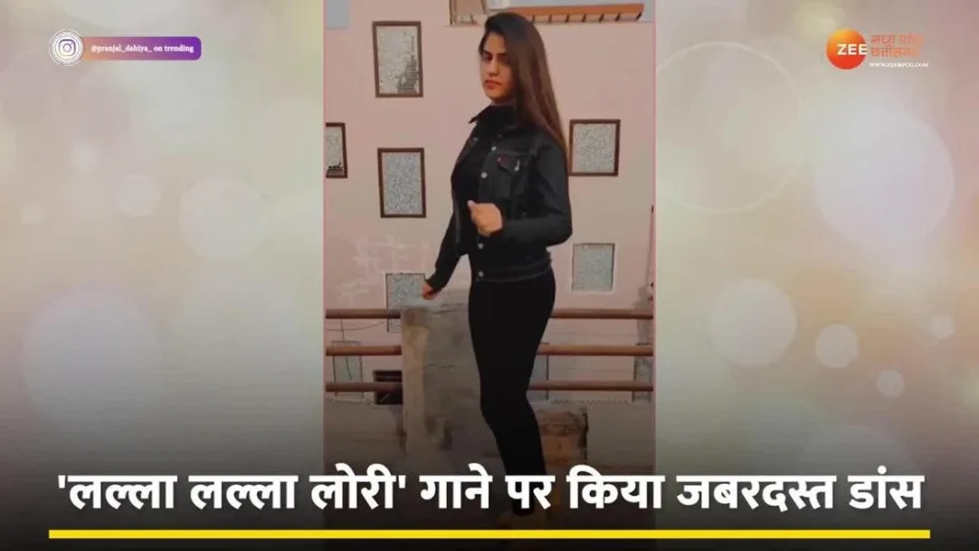 Desi Chhori did killer wonderful dance moves in jeans top fazilpuria Lala Lori song haryanvi jattni dhasu steps watch this viral video 