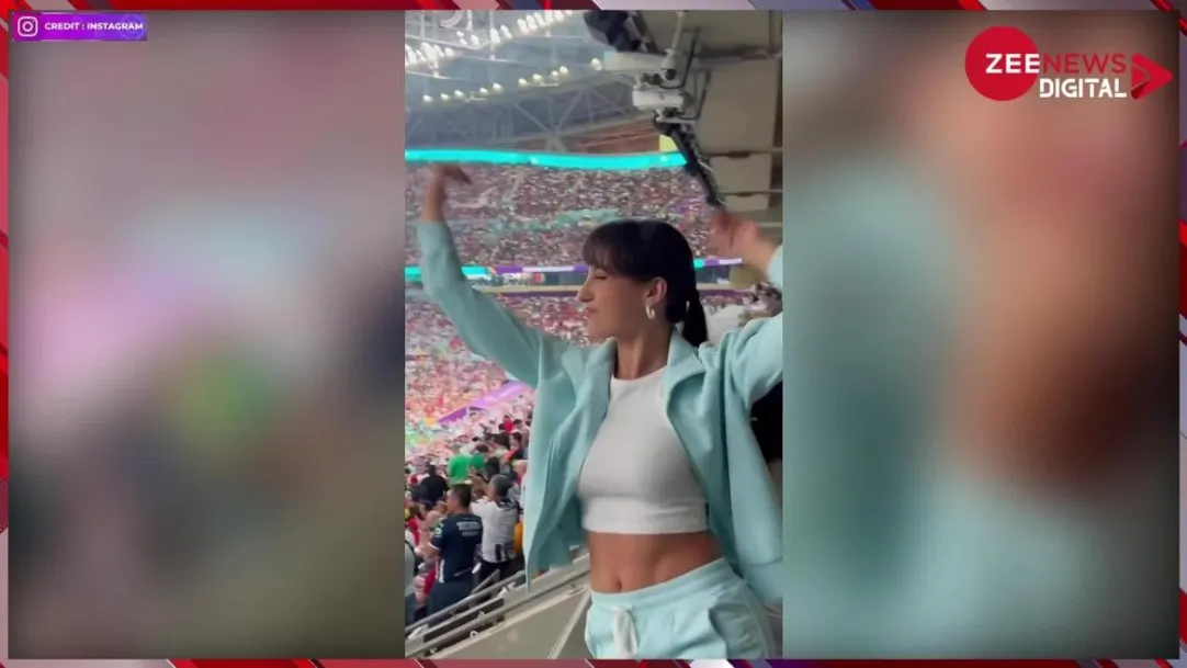 Nora Fatehi is on cloud nine song sung by her played in stadium of FIFA World Cup 2022 