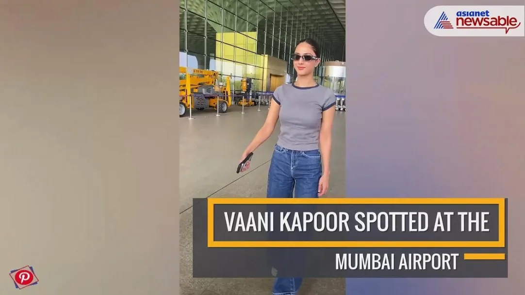 Vaani Kapoor spotted at the Mumbai airport 
