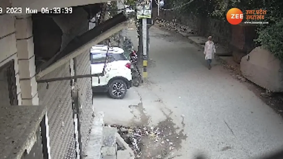speedy scorpio hit and run case one died and two injured in delhi accident cctv video viral 