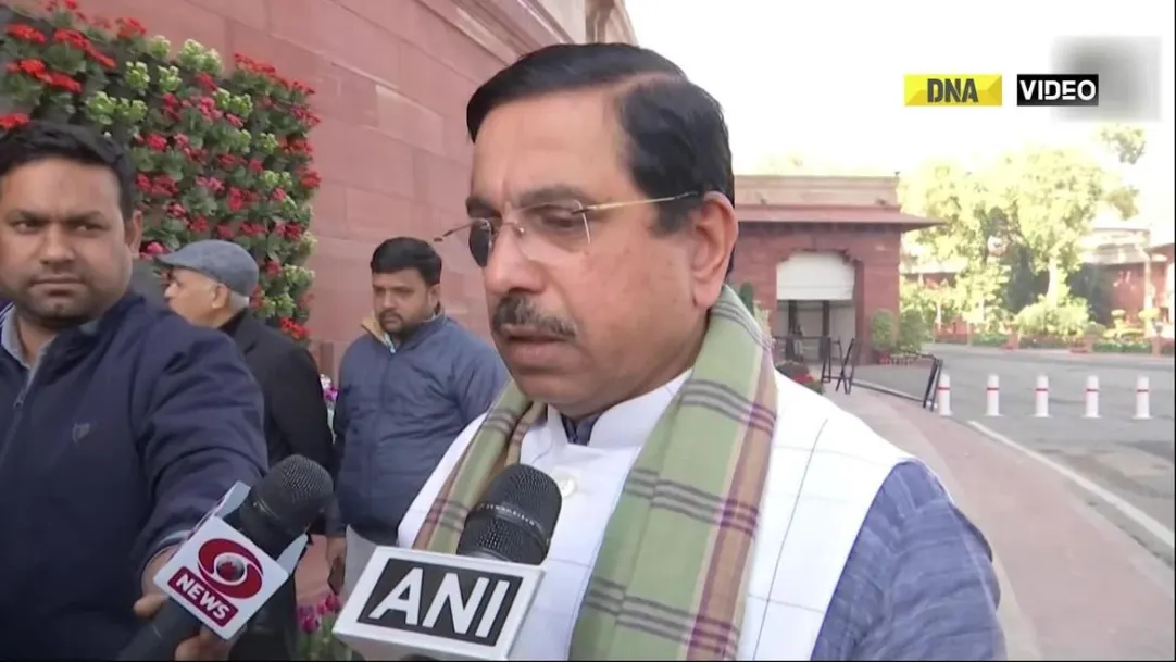 Union Minister Pralhad Joshi reacts to Parliament Session 
