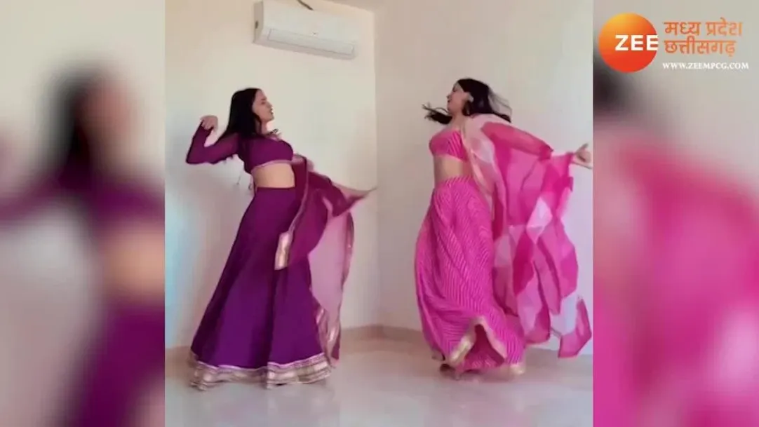 Girls amazing dance on bollywood song kajra re in ghaghra user missed Aishwarya rai swmp 