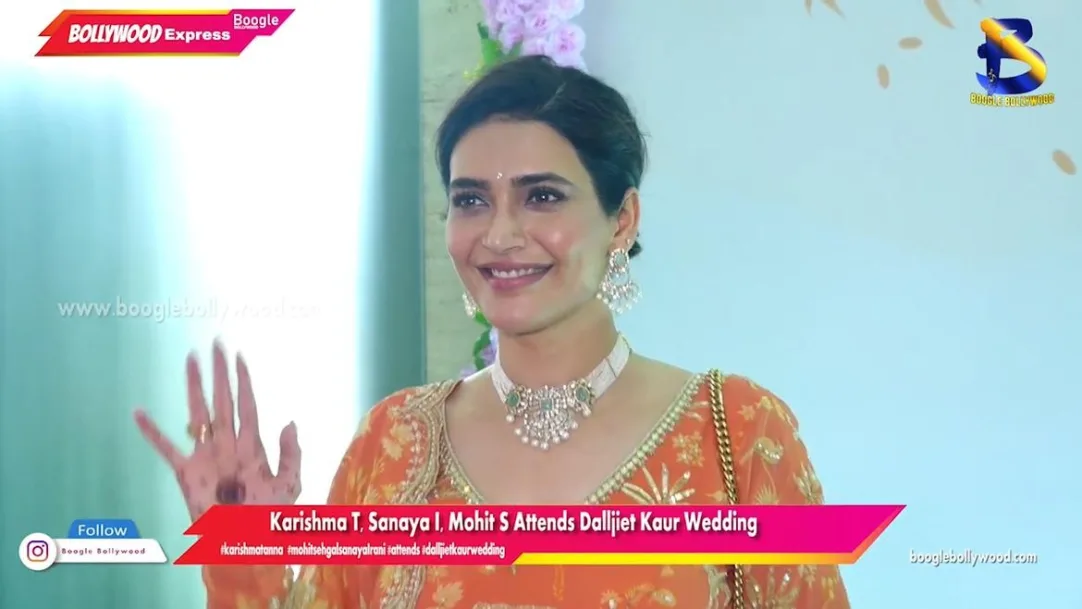 Karishma T, Sanaya I, Mohit S Attends Dalljiet Kaur Wedding 
