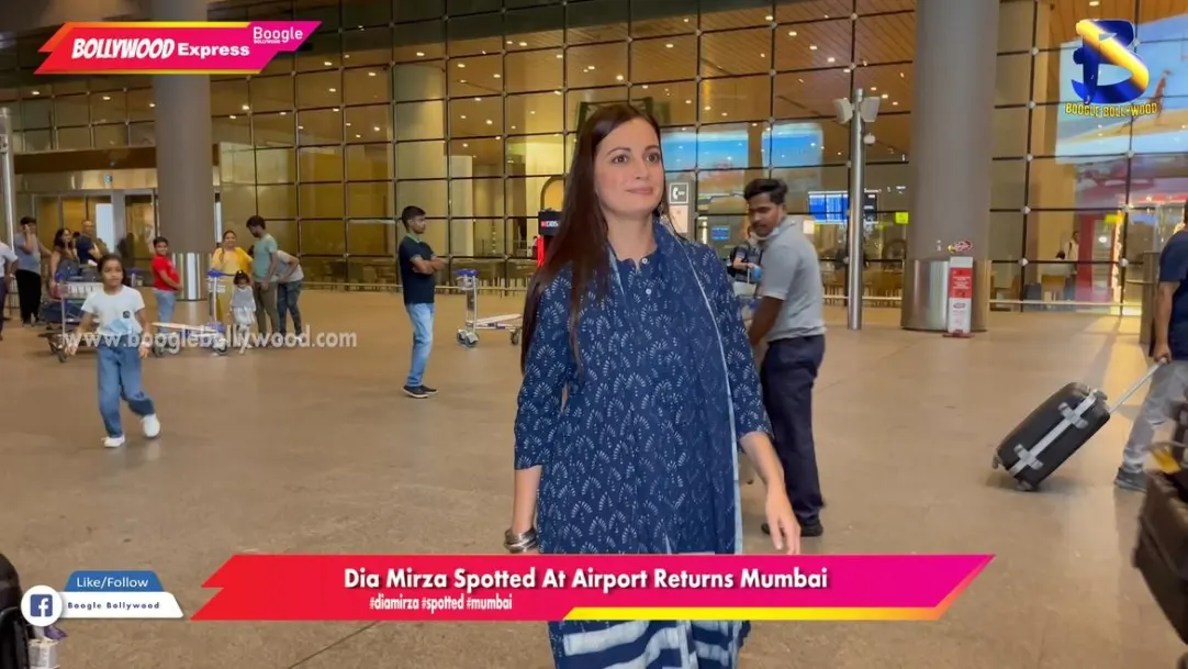 Dia Mirza Spotted At Airport Returns Mumbai 