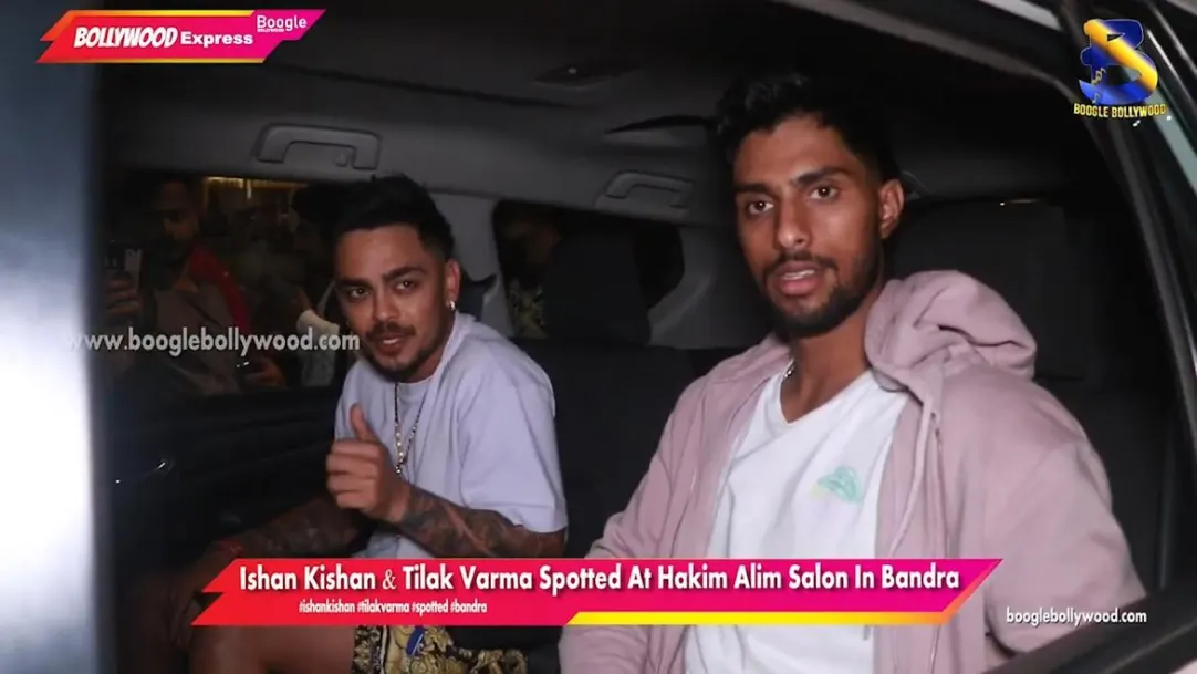 Ishan Kishan And Tilak Varma Spotted At Hakim Alim Salon In Bandra 