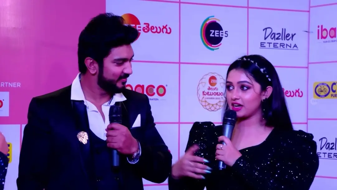 Aishwarya Pisse and Raki Gowda Play a Game | Zee Telugu Kutumbam Awards 2023 