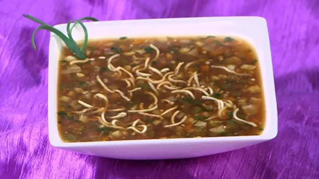 Yummy Chow Mein Soup Recipe in Marathi 