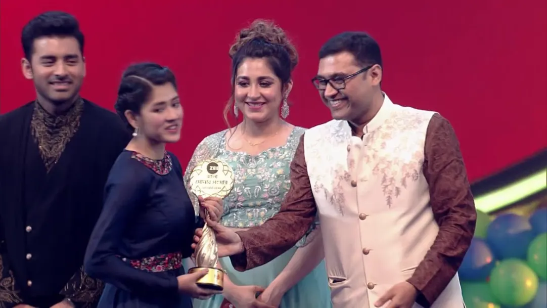 Best actress award - Zee Bangla Sonar Sansar Award 2020