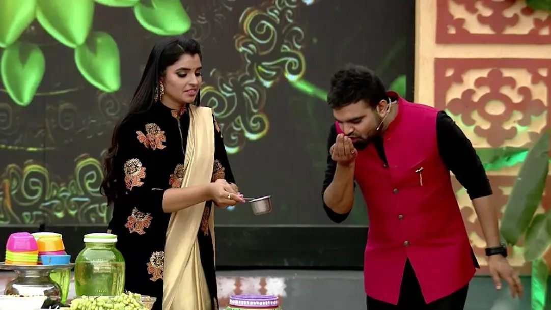 Pradeep and Shyamala taste the 'Ugadi Pachadi' 