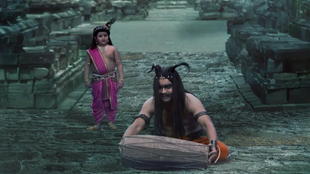 Kanha Confronts Rakshas Shambhasura - Paramavatar Shri Krishna 