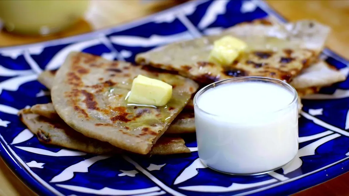 Watch Chef Ajay Chopra Makes 'Aloo Parathas' India's 50 Best Dishes