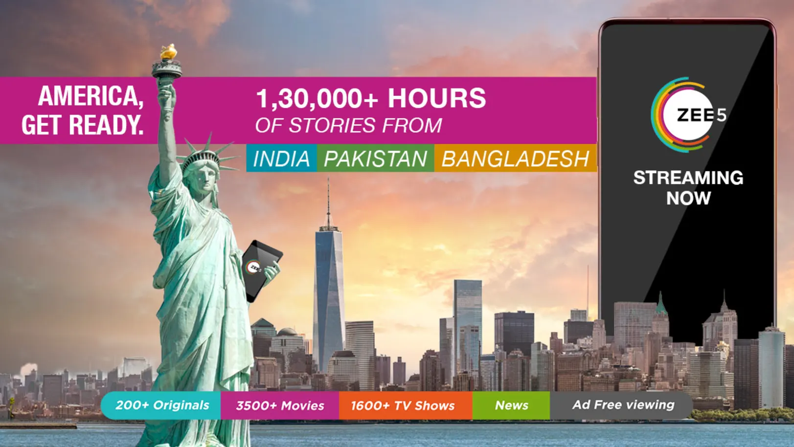 ZEE5 Now in USA 