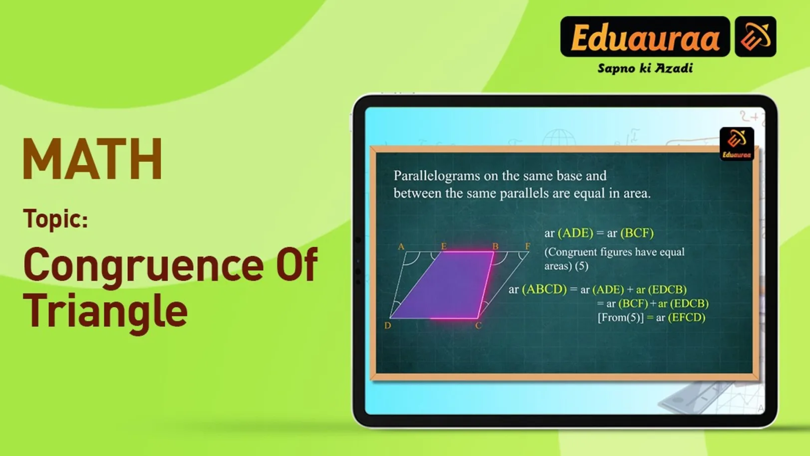 Properties of Parallelograms 