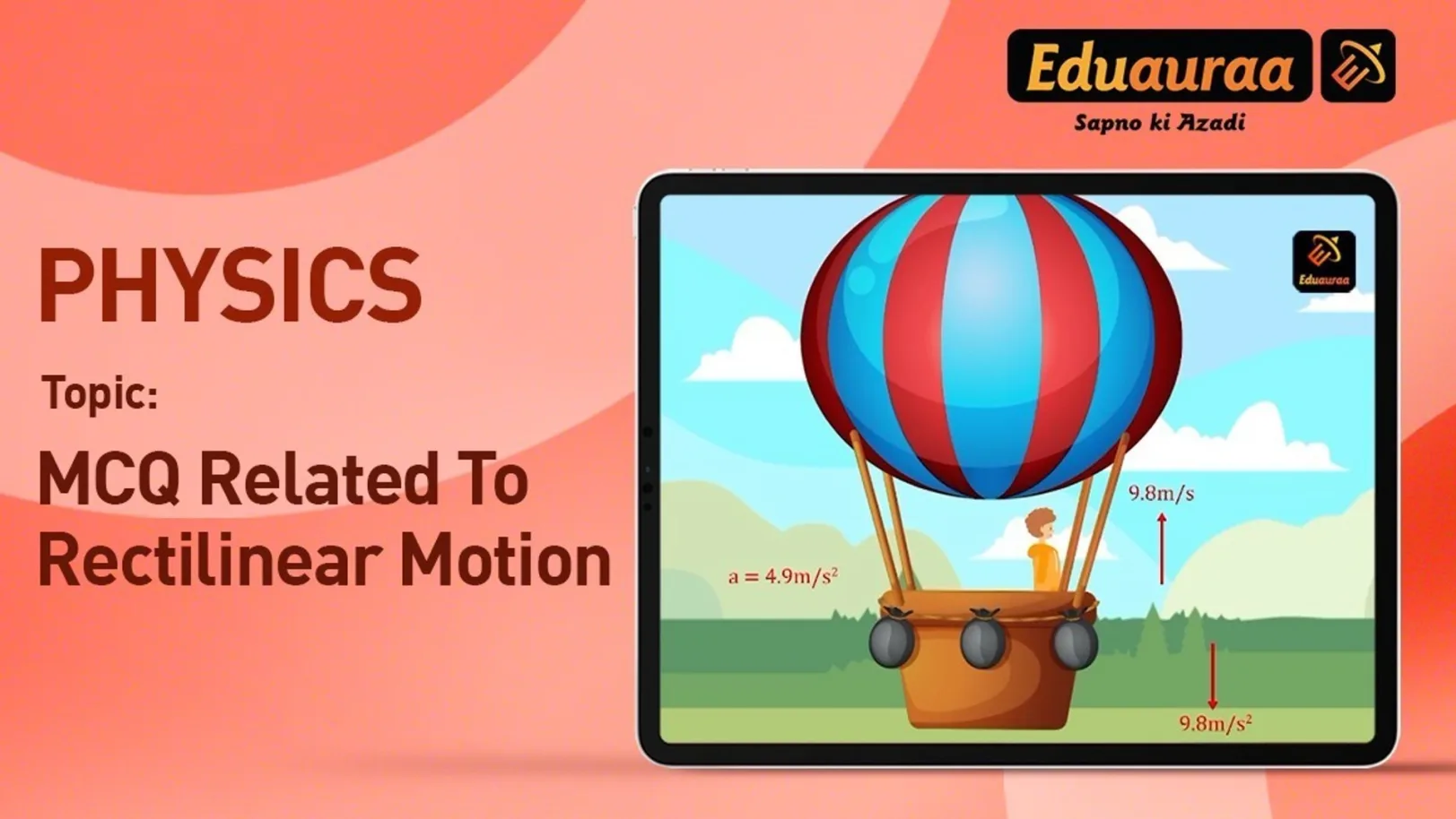 MCQs on Rectilinear Motion 