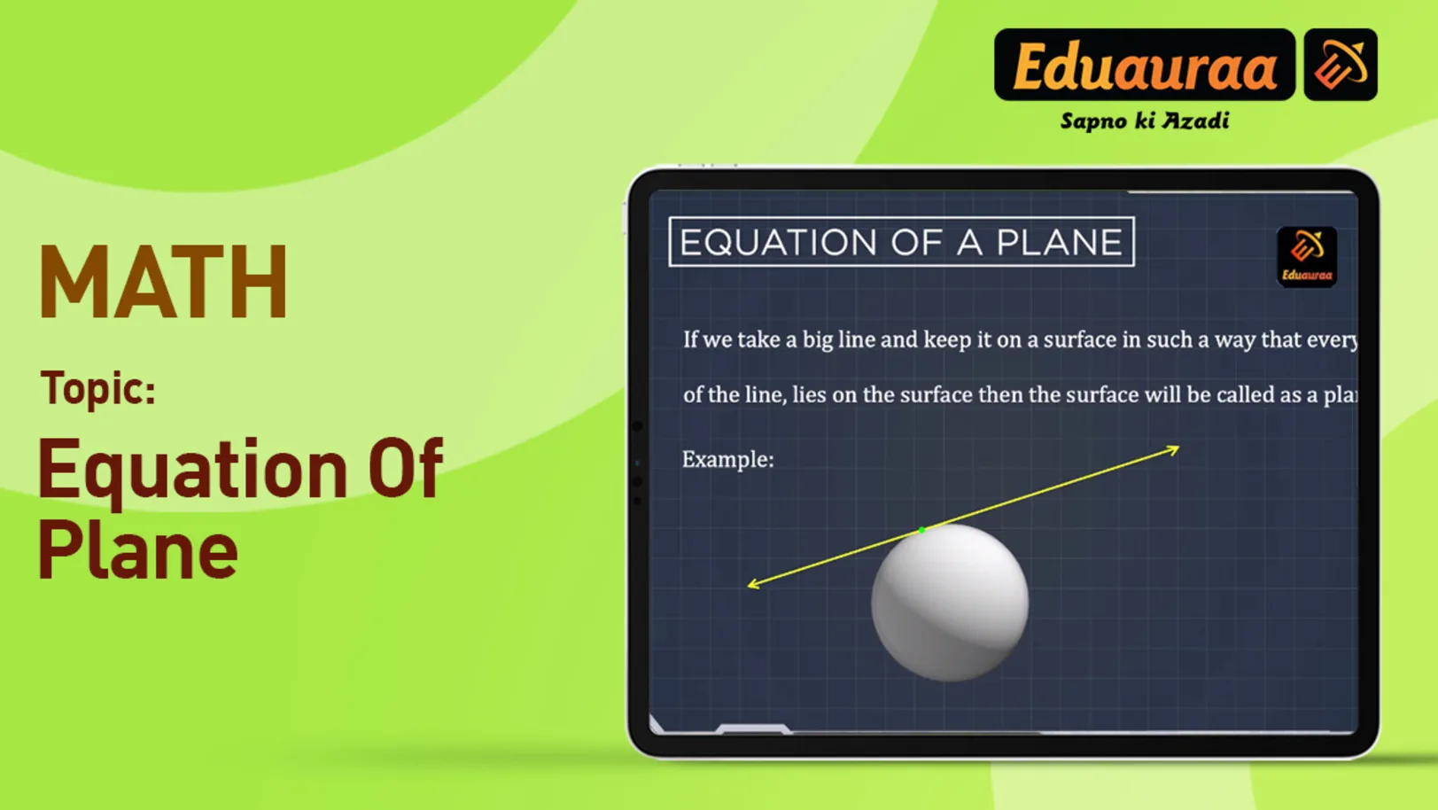 Equation of a Plane 