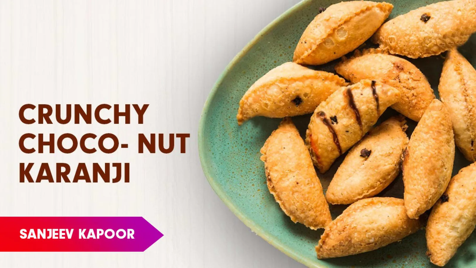 Chocolate and Nut Karanji Recipe by Sanjeev Kapoor Episode 368
