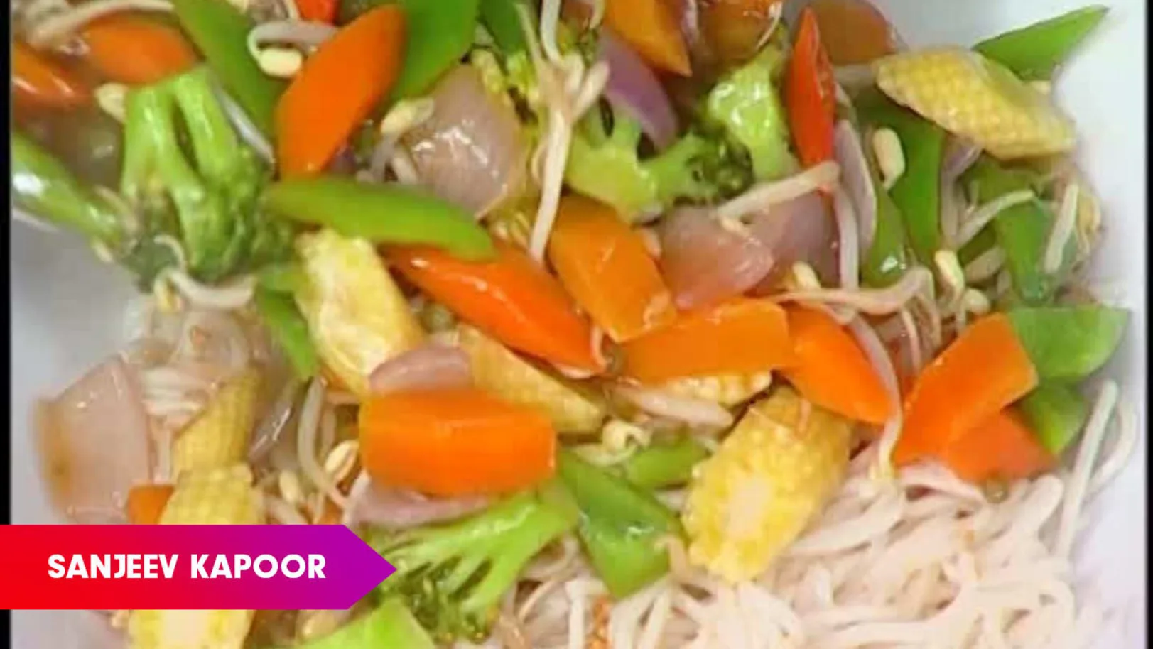 Noodles with Stir Fried Vegetables by Sanjeev Kapoor - Khana Khazana Episode 444
