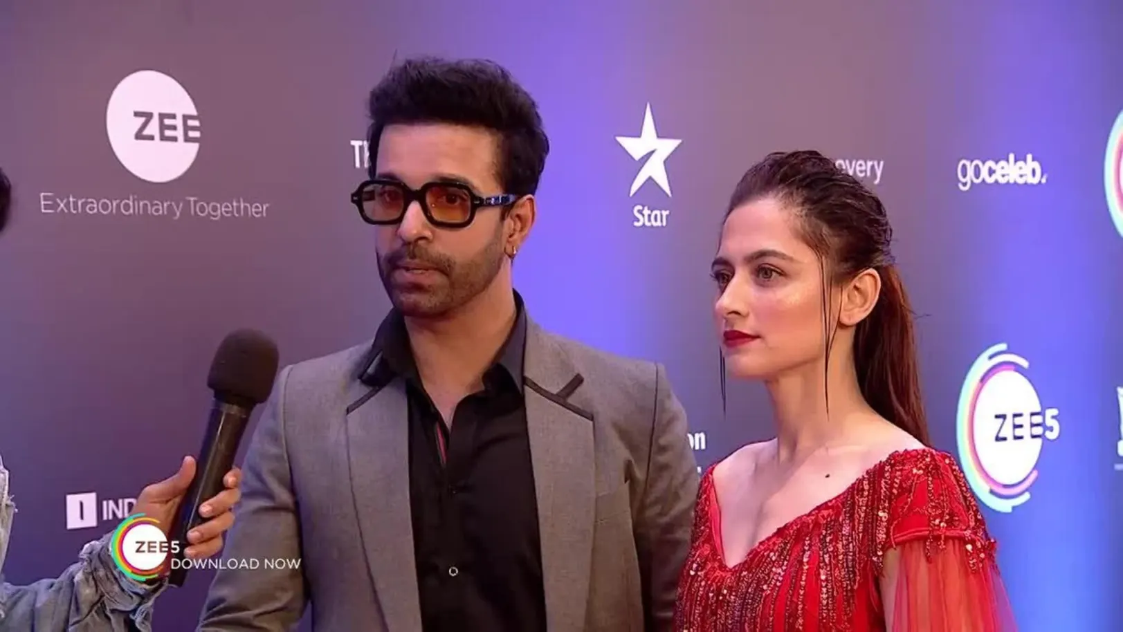 Aamir Ali and Sanjeeda Sheikh - ZEE5 Indian Telly Awards 2019 29th March 2019 Webisode