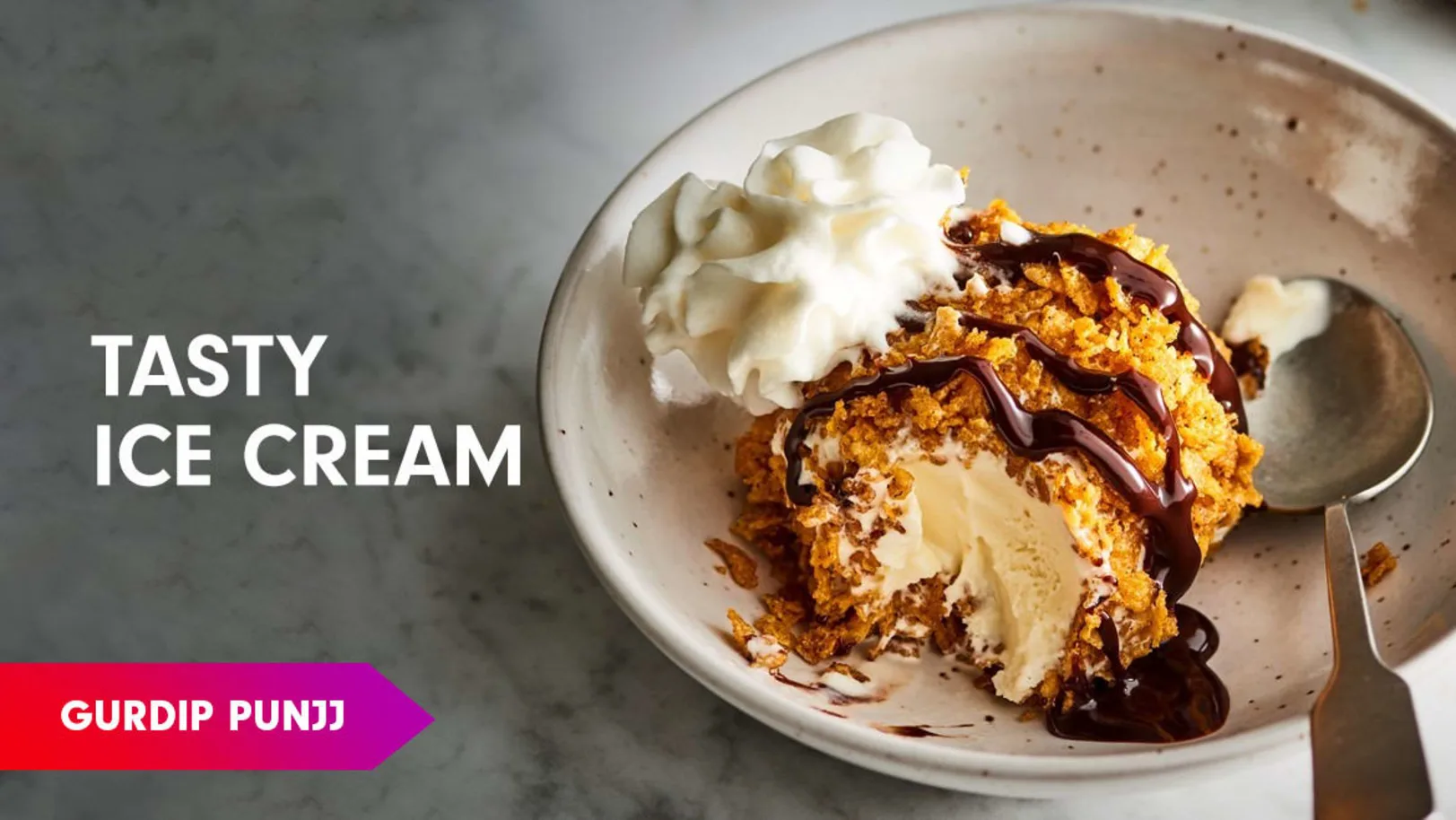 Fried Ice Cream Recipe by Chef Gurdip Episode 65
