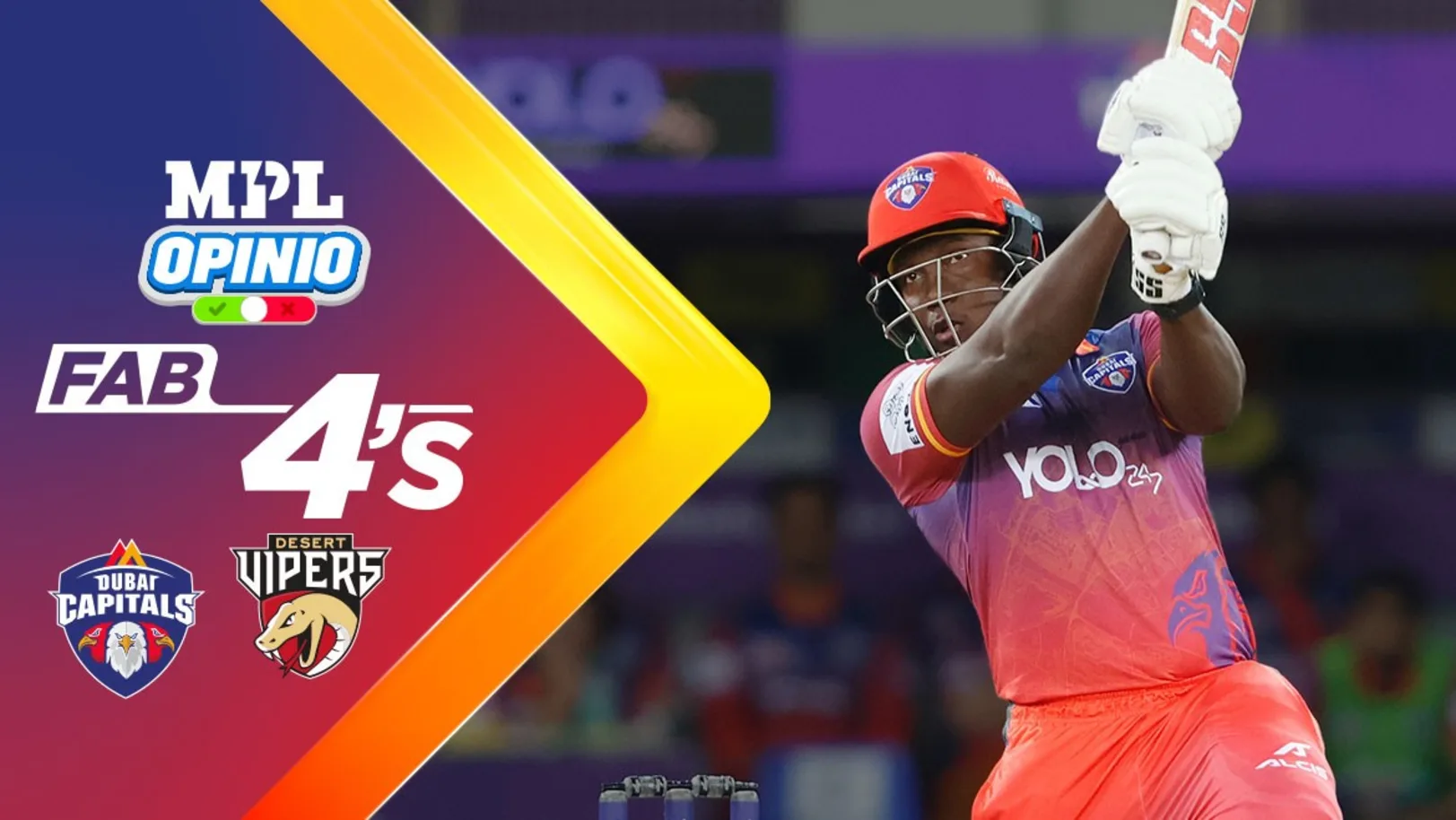 Dubai Capitals vs Desert Vipers | Full Match | Fab 4s 
