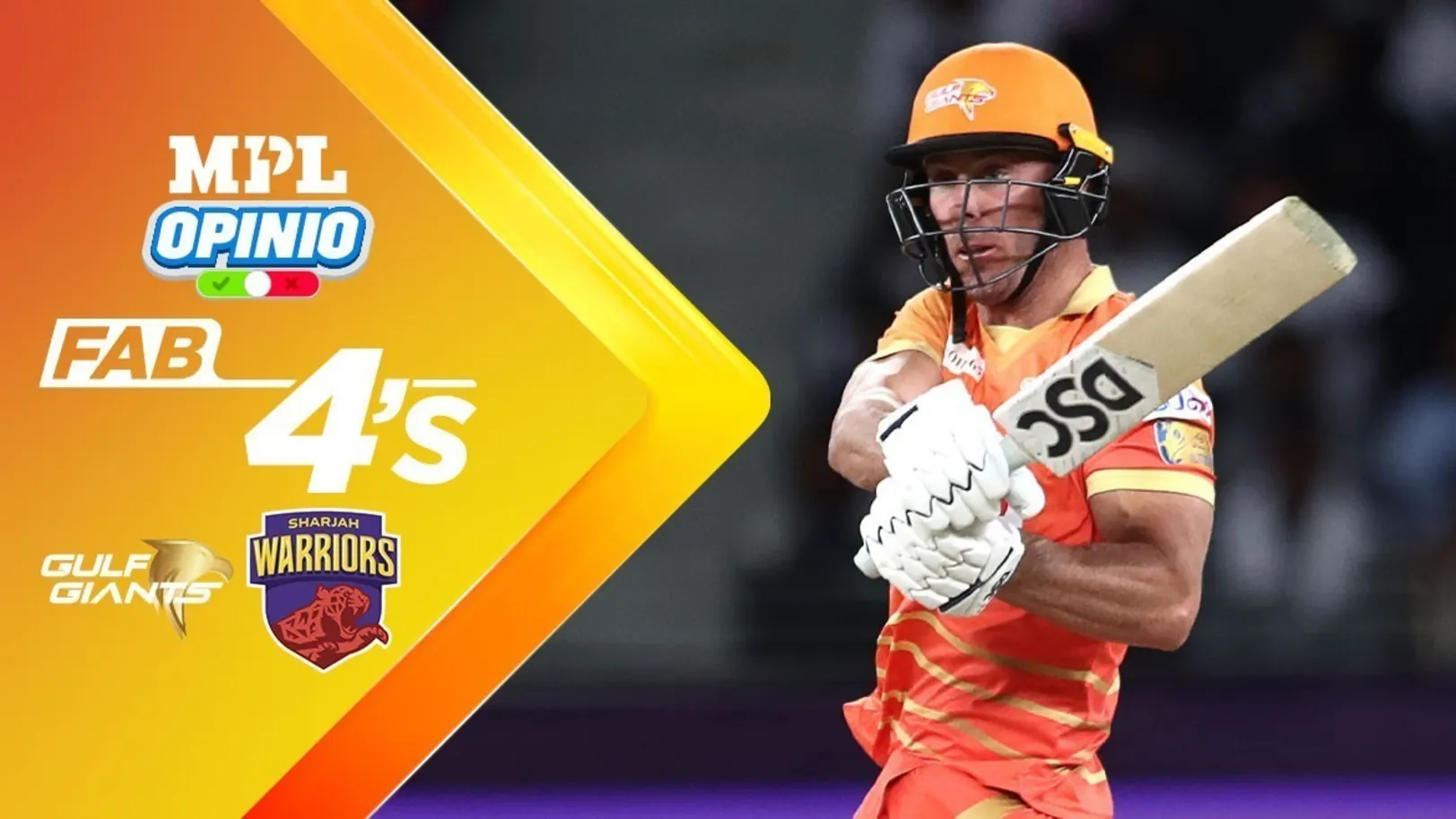 Gulf Giants vs Sharjah Warriors | Full Match | Fab 4s 