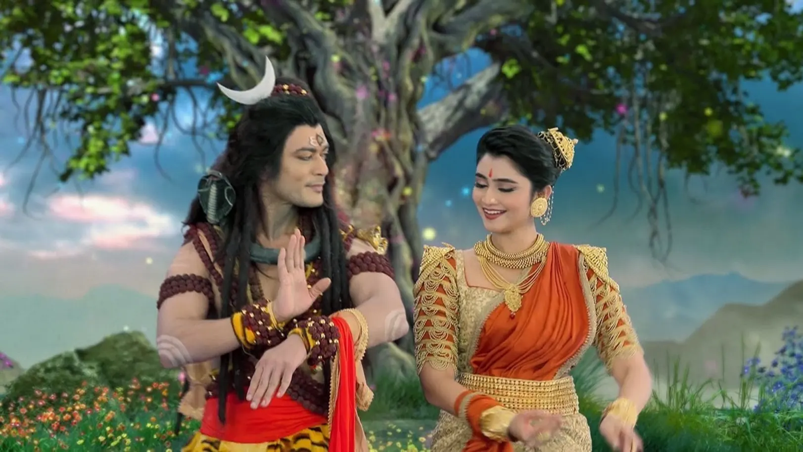 Parvati Takes the Brohmocharini Avatar | Noborupe Debi Durga 