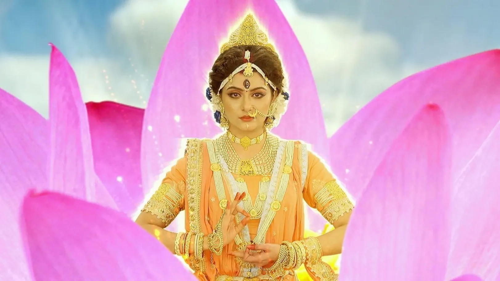 Goddess Parvati Emerges as Mahagouri | Noborupe Debi Durga 