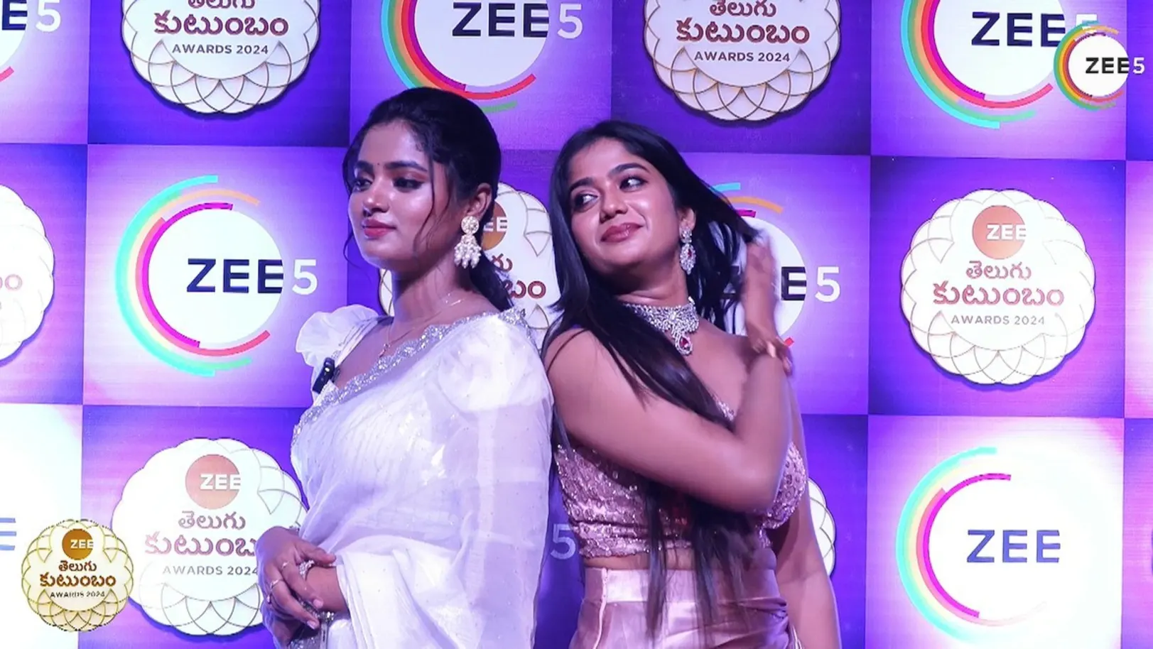 Srinu and Aadhya Play a Fun Game | Zee Telugu Kutumbam Awards 2024 