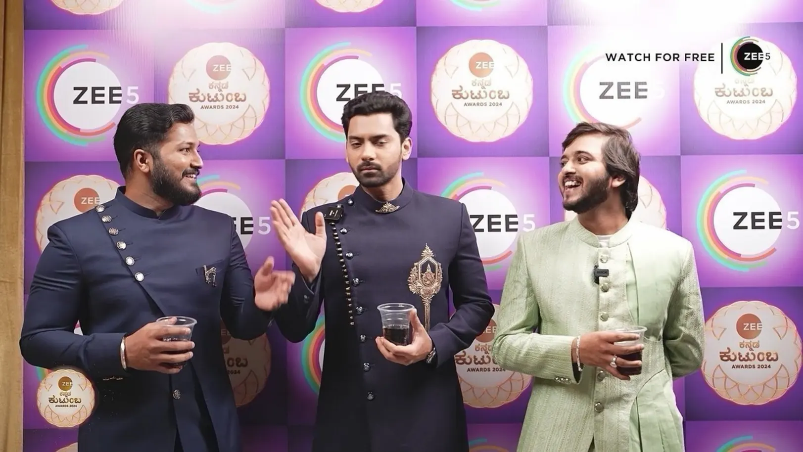 Samarth, Abhi and Avinash Enjoy a Fun Game | Zee Kannada Kutumba Awards 2024 