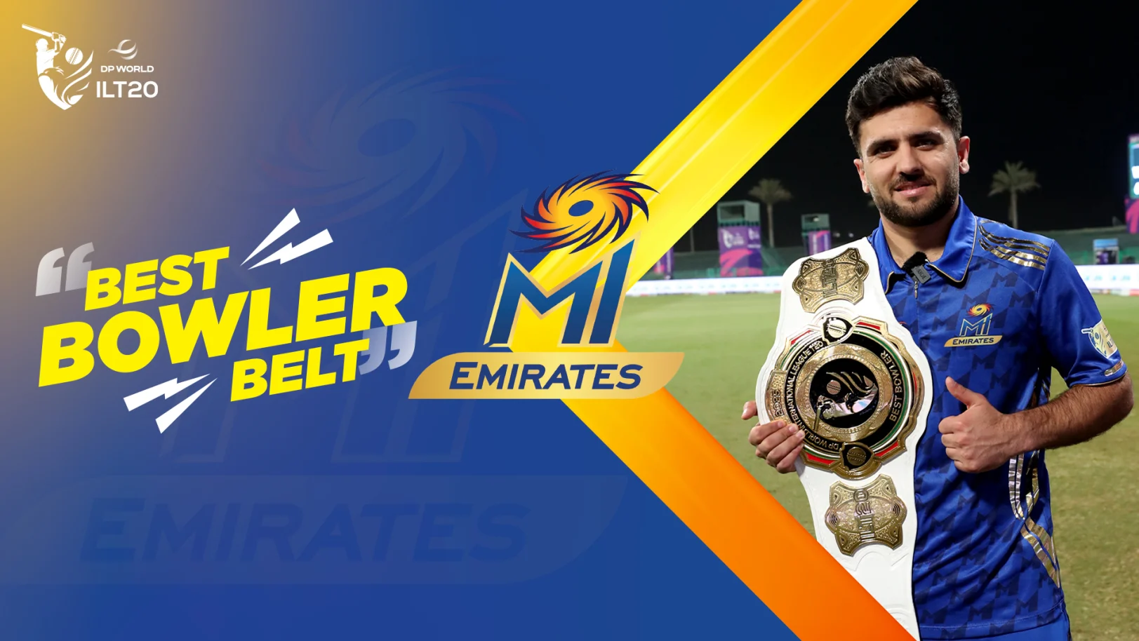 Best Bowler Belt | Fazalhaq Farooqi	 