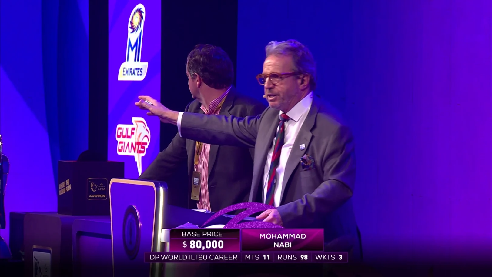 DP World ILT20 Season 4| Auction Bids |Mohammad Nabi 