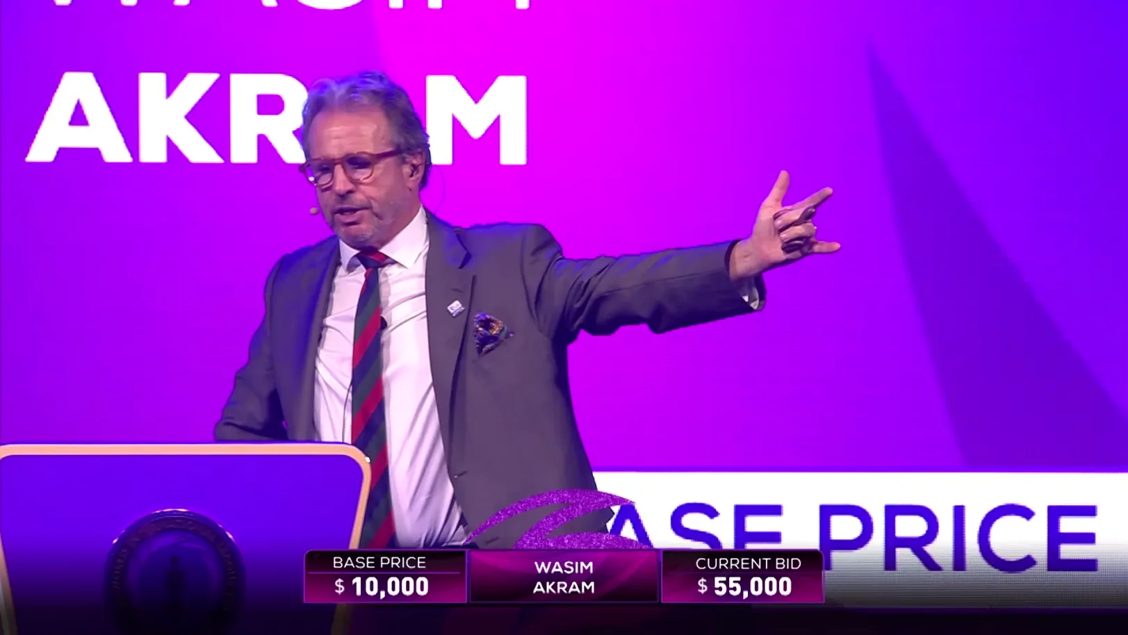 DP World ILT20 Season 4| Auction Bids | Wasim Akram 