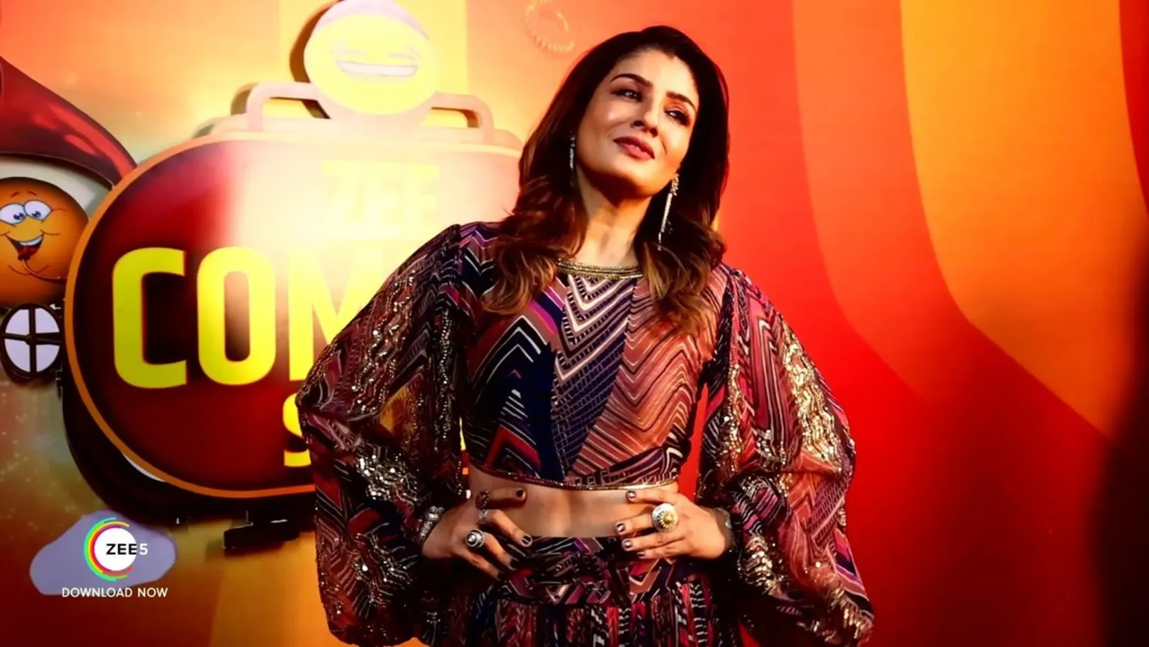 Raveena Tandon Dances with Everyone | Behind The Scenes | Zee Comedy Show 13th September 2021 Webisode