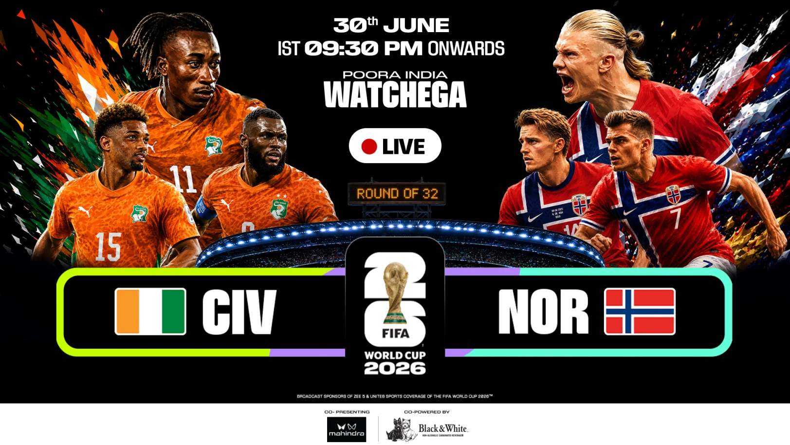 Côte d'Ivoire vs Norway 
