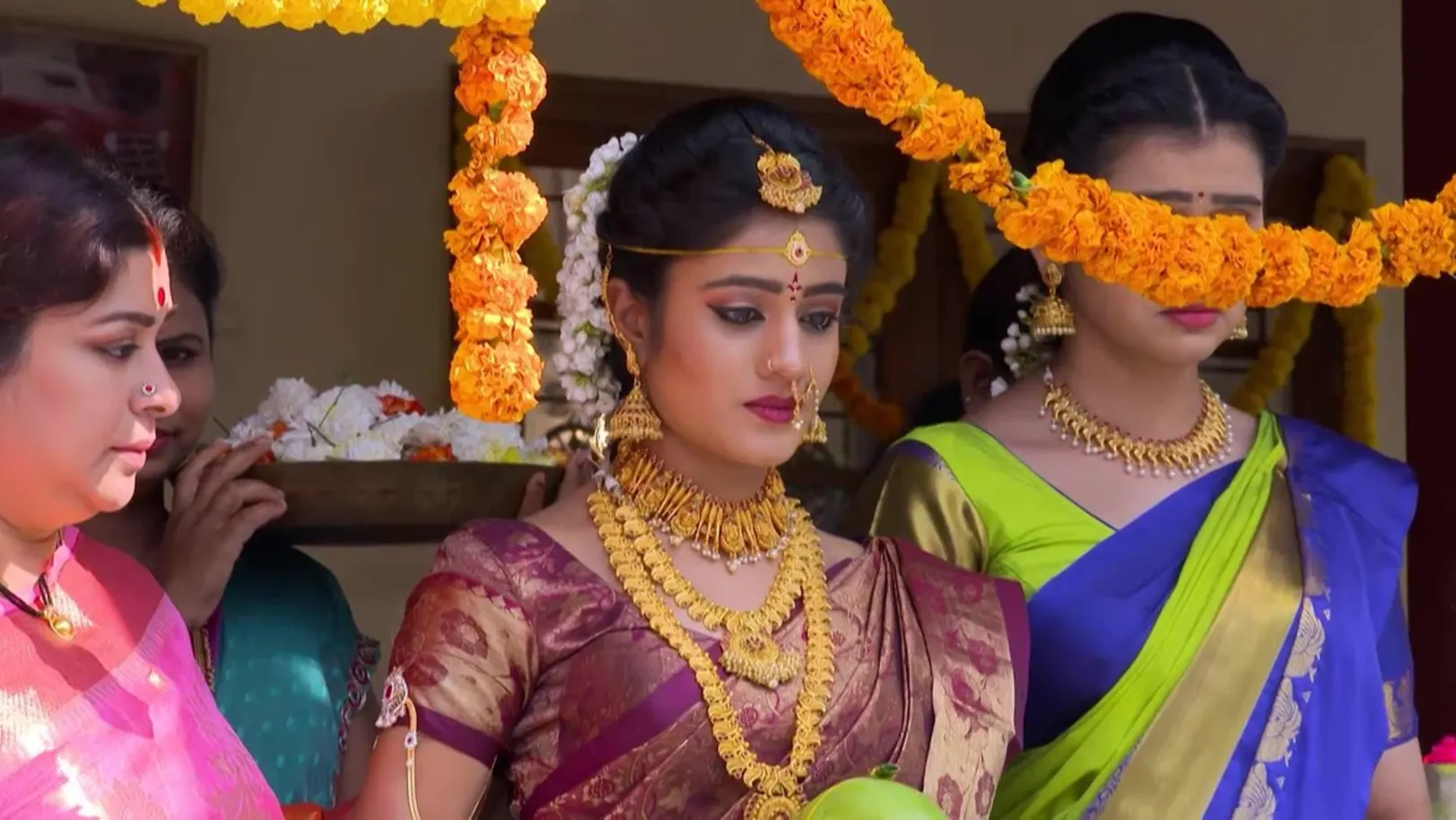 Akshara and Aravind’s Haldi ceremonies 