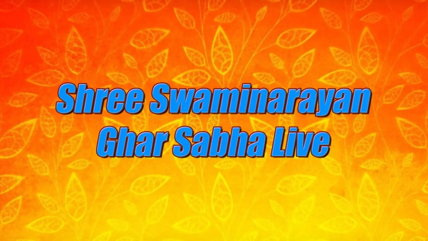 Shree Swaminarayan Ghar Sabha Live Streaming Now On Aastha Gujarati