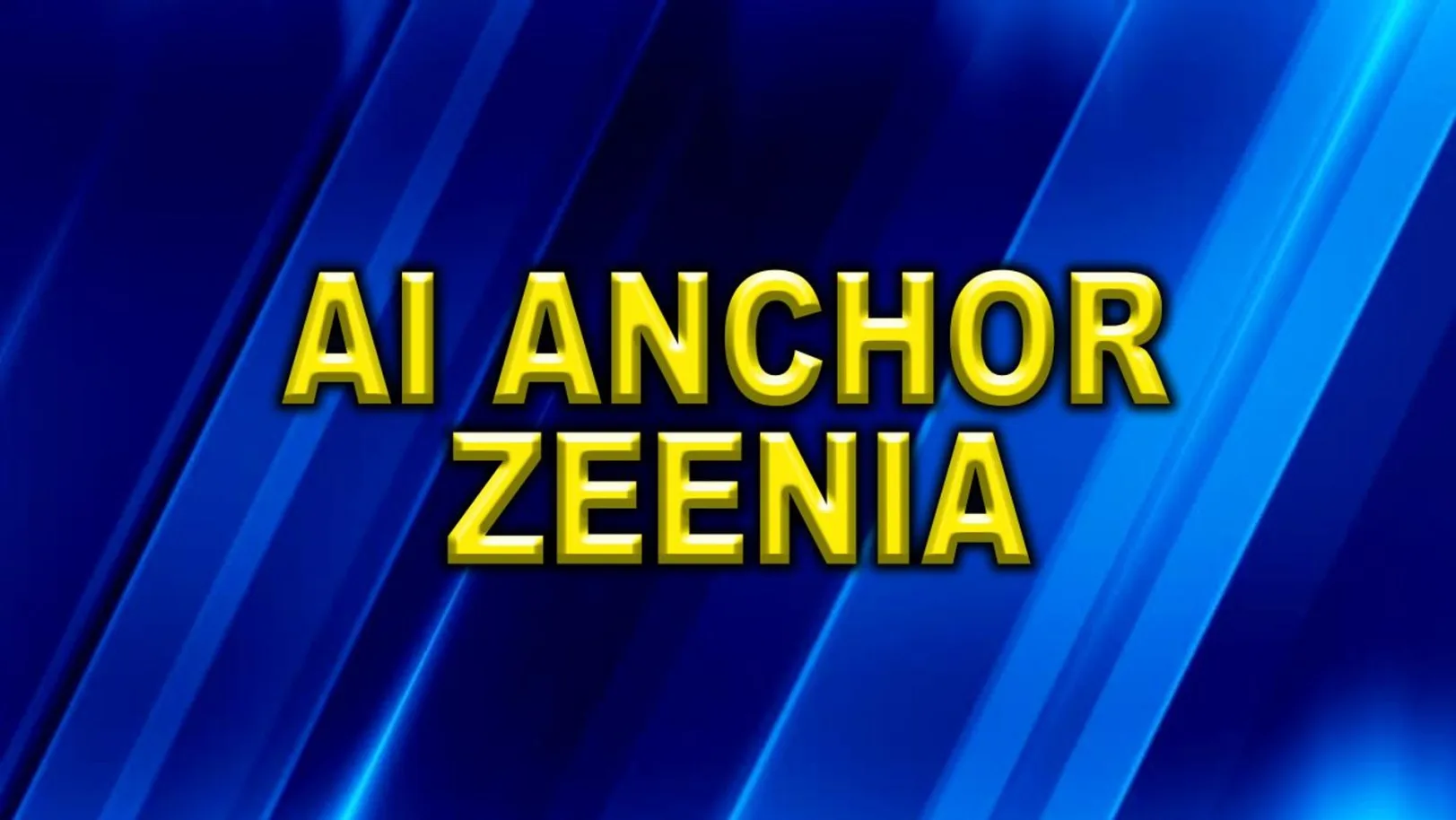 Ai Anchor Zeenia Streaming Now On Zee Bharat