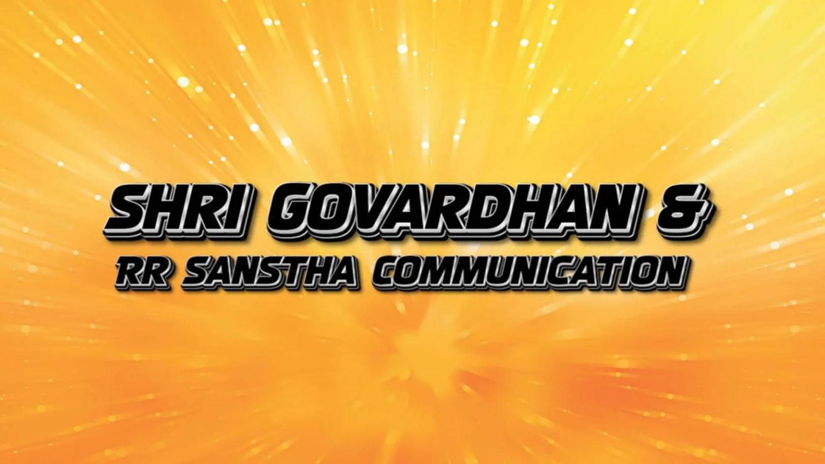 Shri Govardhan & Rr Sanstha Communication Streaming Now On Big Magic