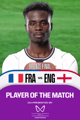 Bukayo Saka | POTM | FRA Vs ENG