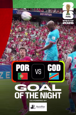 POR Vs COD | Goal of the Night | FIFA World Cup 2026