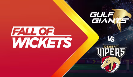 Gulf Giants vs Desert Vipers | Full Match | Fall of Wickets