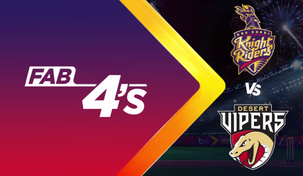 Abu Dhabi Knight Riders vs Desert Vipers | Full Match | Fab 4s