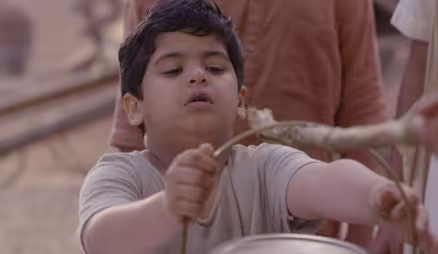Ramji sings 'kirtans' in the village