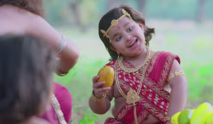 Maruti faces the demon Divyakarn - Kahat Hanuman Jai Shri Ram