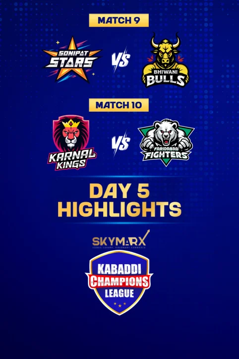 Kabaddi Champions League  Highlights Day 5 