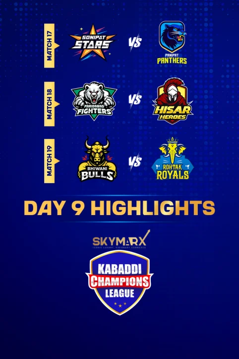Kabaddi Champions League  Highlights Day 9 