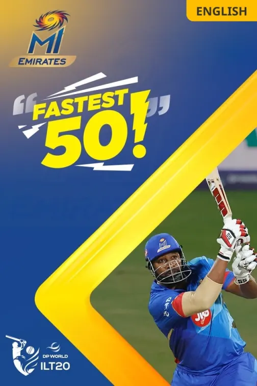 Pollard Scores Joint Fastest Fifty! 