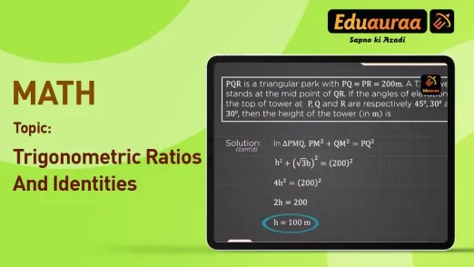 Trigonometric Ratios and Identities 